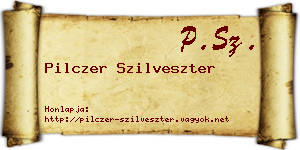 Pilczer Szilveszter névjegykártya